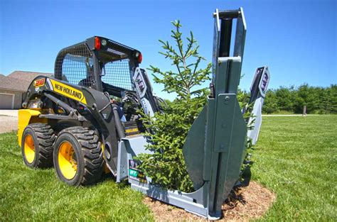 rent a skid steer with a tree spade|towable tree spade for rent.